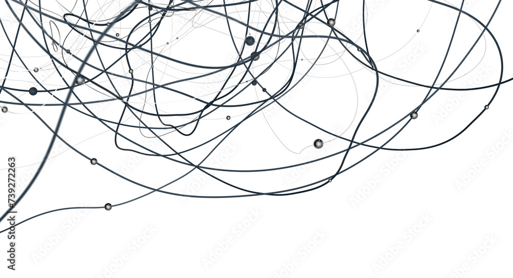 Aufkleber The structure of the network connection of points and lines. Data technology.