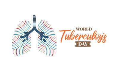 World Tuberculosis Day, observed on March 24th each year, is designed to build public awareness about the global epidemic of tuberculosis and efforts to eliminate the disease. Vector illustration.