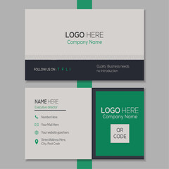 Modern Green Business Card Design