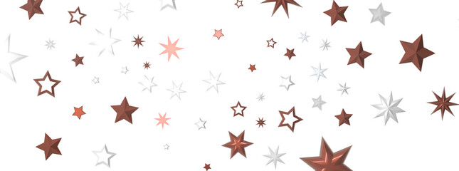 Gilded Rainfall: Experience the Magic of a 3D Gold Stars Shower