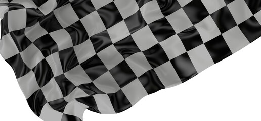Black and white flag