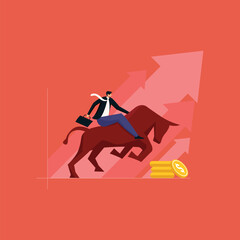 Success investor riding strong bull, Control risk and balance to success in stock market