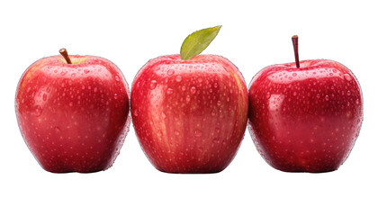 fresh 3 apple png / transparent