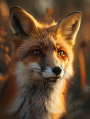 Fototapeta premium red fox vulpes