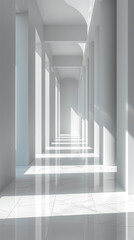 corridor with columns,ai