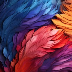 Abstract colorful wavy background. 3d rendering, 3d illustration.