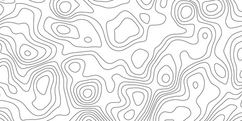 Topographic map background geographic line map with elevation assignments. Modern design with White background with topographic wavy pattern design.paper texture Imitation of a geographical map shades