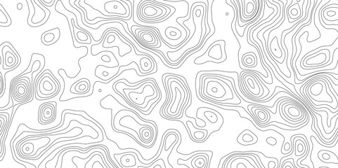 Topographic map background geographic line map with elevation assignments. Modern design with White background with topographic wavy pattern design.paper texture Imitation of a geographical map shades