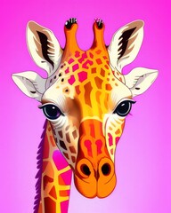 Abstract giraffe