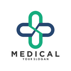Medical logo design with premium concept