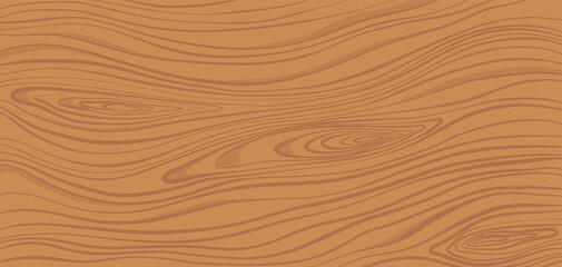 Wood texture. Brown wooden plank, cutting board, floor or table surface. Striped fiber textured background. Retro tree surface pattern