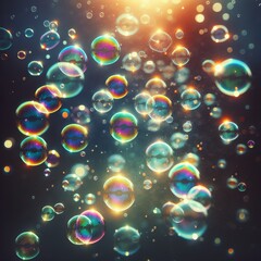 soap, bubble, iridescent, rainbow, water, abstract, sphere, transparent, background, liquid, circle, air, clean, ball, light, colours, round, foam, isolated, reflection, sunlight, - obrazy, fototapety, plakaty