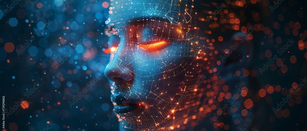 Poster An AI (Artificial Intelligence) concept is explored in depth, as is deep learning and GUI (Graphical User Interface).
