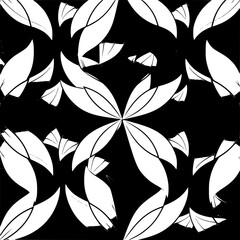 floral seamless pattern, pattern, flower pattern, geometric pattern, diagonal pattern, floral, flower, seamless, design, ornament, vector, decoration, art, wallpaper, leaf, illustration, black, style,