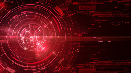 Obraz premium Garnet color cyber and tech background