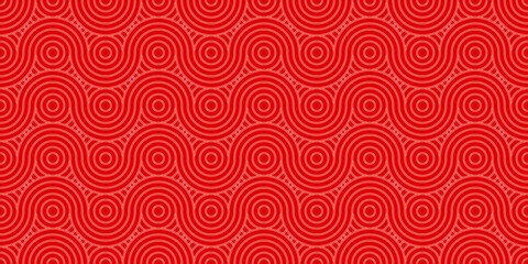 Vector seamless pattern. Chevron, Herringbone, Polka dot pattern background. abstract geometric with line monochrome trellis. Modern stylish texture. stripped geometric line element red color.