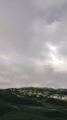 clouds over the mountains