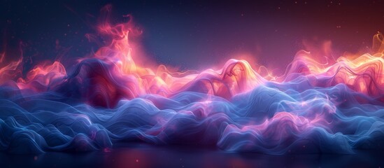 Abstract Colorful waves and Lines background for design and presentation	
