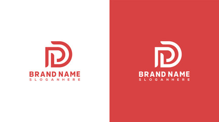 PD Letter Logo Design, PD icon Brand identity Design Monogram Logo DP