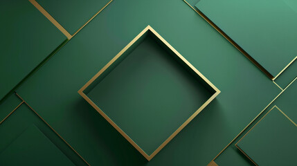 Emerald color abstract shape background presentation design. PowerPoint and Business background.