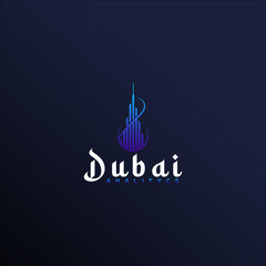 Fototapeta na wymiar Dubai Vape Logo, premium vape logo design dubai real estate logo design