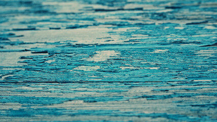Texture of wood blue panel for background