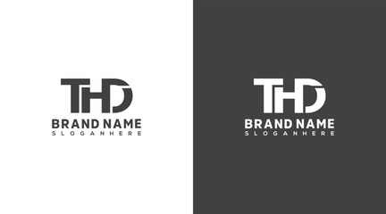 THD Letter Logo Design, HDT icon Brand identity Design Monogram Logo DHT,HTD, Logo