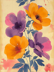 Floral pattern 1940s