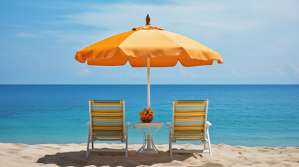 Obraz premium Colorful cocktails on luxury beach resort