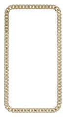 Beyond Tradition: Break the mold with this 3D vertical frame. Crafted from Cuban chains with soft corners, it offers a unique platform for your groundbreaking fashion designs.