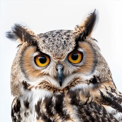 Fototapeta premium Owl on white background