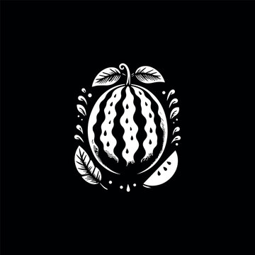 watermelon vector image watermelon black and white illustration watermelon sticker watermelon patch watermelon badge watermelon vectorize image watermelon illustration image watermelon black backgroun