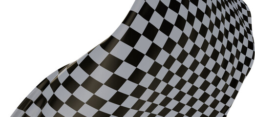 Black and white flag