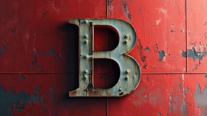 The letter B, Capital B.