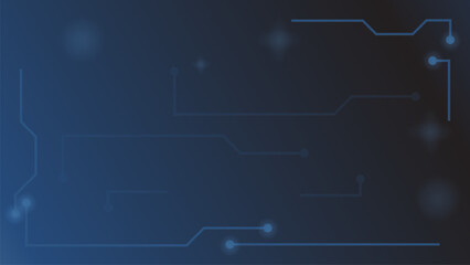 Fototapeta premium Futuristic blue background with technology, vector illustration. suitable for banners, promotions, presentations, etc.