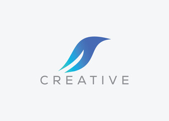 Creative and minimal bird vector logo design template. Dove Flying logo. Pigeon vector