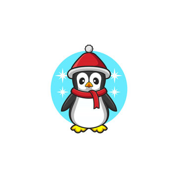 Adorable penguin Cartoon Vector Icon Illustration