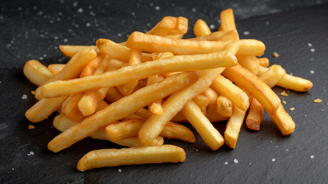 french fries in a pan