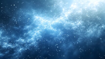 Fototapeta premium Luminous Horizon: Blue and White Bright Shine Empty Space Background, Hand Edited Generative AI