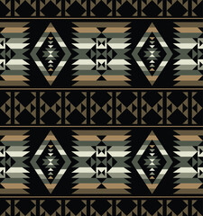 Navajo Pattern Seamless Colorful illustration Vector Design