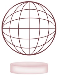 globe on white