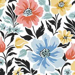 floral seamless pattern, pattern, flower pattern, geometric pattern, diagonal pattern, floral, flower, seamless, design, ornament, vector, decoration, art, wallpaper, leaf, illustration, black, style,