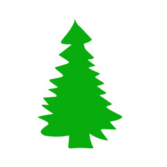 green pine tree illustratiom