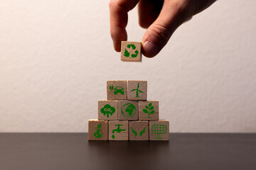 Carbon credit concept. Tradable certificate to drive industry and company in the direction of low...