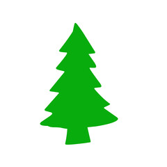 green pine tree illustratiom