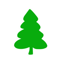 green pine tree illustratiom
