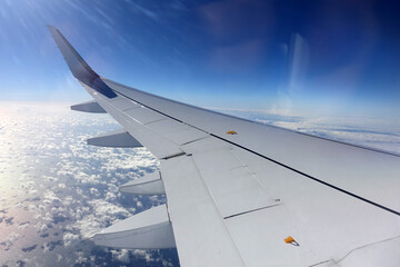 Blick aus einem Flugzeug - obrazy, fototapety, plakaty