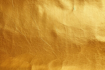 Close Up of Gold Colored Leather Texture - obrazy, fototapety, plakaty