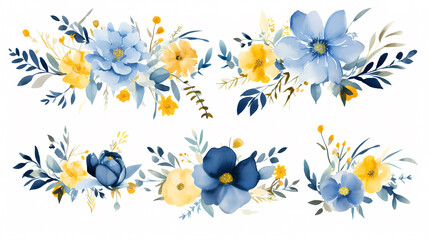 Fototapeta na wymiar Flower frame with decorative flowers, decorative flower background pattern, floral border background