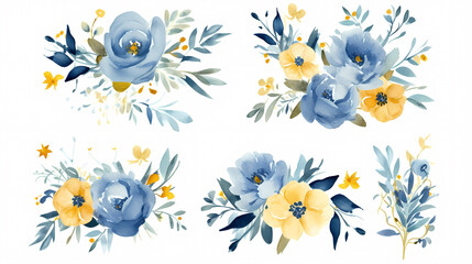 Flower frame with decorative flowers, decorative flower background pattern, floral border background